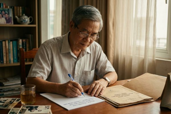 Di chúc của người đang hưởng lương hưu