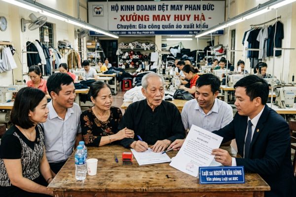 Di chúc để lại cơ sở sản xuất kinh doanh