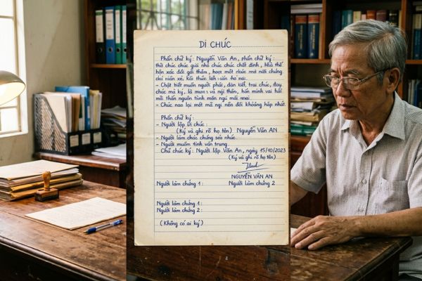 Khi di chúc không có người làm chứng