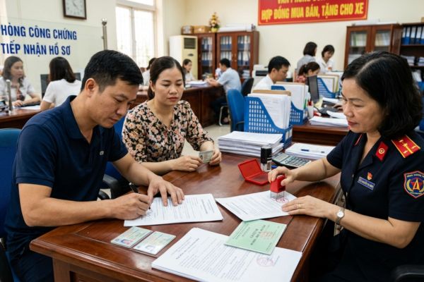 Công chứng hợp đồng mua bán xe rơ moóc