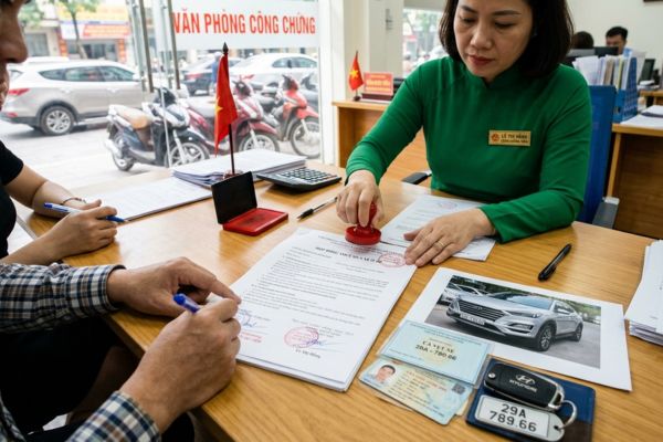 Công chứng hợp đồng thuê mua xe