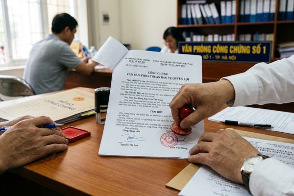 Công chứng văn bản thỏa thuận bảo vệ quyền lợi