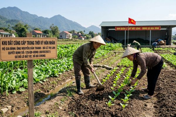 Đất được cấp trong thời kỳ hôn nhân từ quỹ đất công