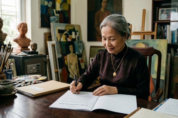 Di chúc của người có tài sản từ hoạt động nghệ thuật