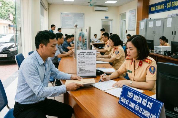 Quy định về mua bán xe biển số tam hoa