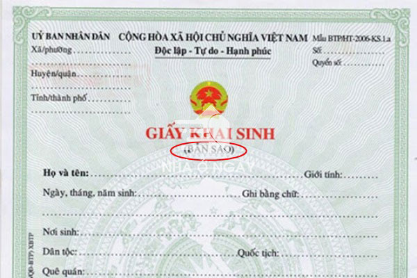 giá trị bản sao công chứng