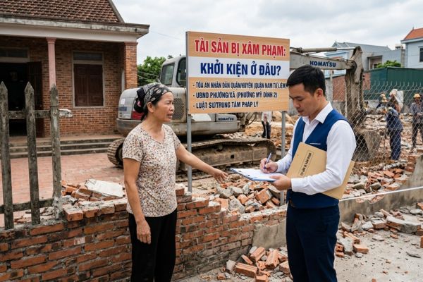 Khi tài sản bị xâm phạm: Khởi kiện ở đâu?