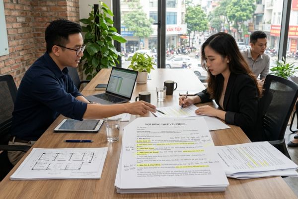 Thuê nhà làm văn phòng: Những điều khoản quan trọng cần có