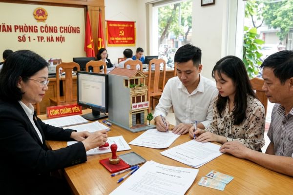 Công chứng hợp đồng thuê nhà tại văn phòng công chứng
