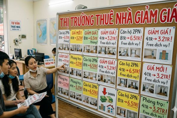Khi thị trường thuê nhà giảm giá
