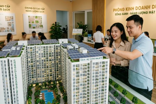 Mua nhà căn hộ có hệ thống năng lượng mặt trời