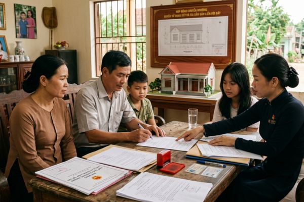 Mua nhà của hộ gia đình: Tại sao thiếu một chữ ký của thành viên là hợp đồng bị vô hiệu?