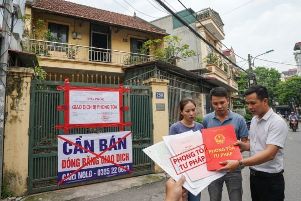 Mua nhà đất có sổ đỏ nhưng bị đóng băng giao dịch