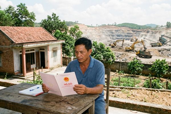 Mua nhà đất có sổ đỏ nhưng đất trong vùng có mỏ khoáng sản