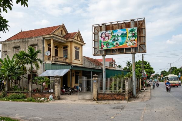 Mua nhà đất có thể đặt biển quảng cáo ngoài trời được không?