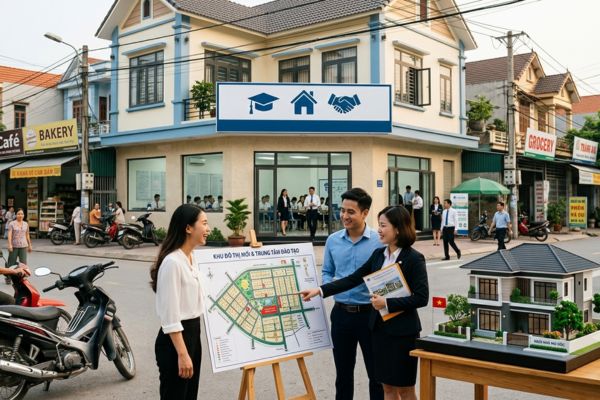 Mua nhà đất ở vùng có trung tâm đào tạo bất động sản