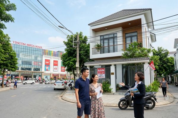 Mua nhà đất trong vùng có trung tâm mua sắm