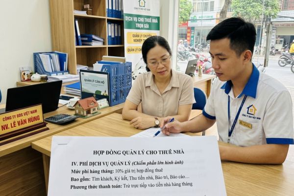 Phí quản lý khi cho thuê nhà qua công ty