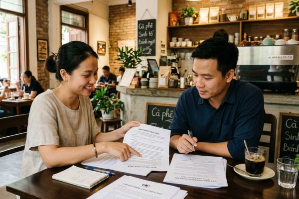 Quy định thuê nhà làm quán cà phê