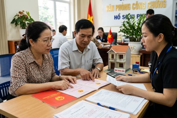 Bán nhà bị nợ tiền sử dụng đất: Ai là người phải nộp khi làm thủ tục?