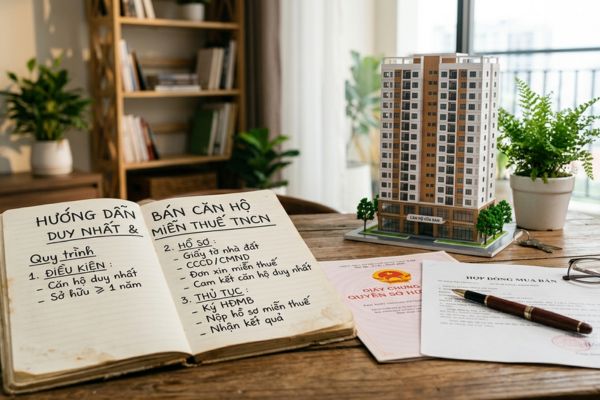 Bán nhà căn hộ duy nhất: Hướng dẫn thủ tục miễn 100% thuế TNCN