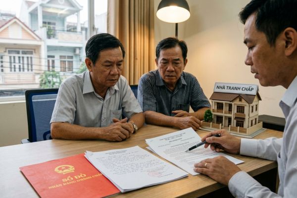 Bán nhà có tranh chấp về tên miền chuyển nhượng: Pháp lý