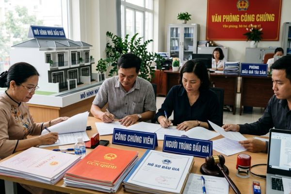 Bán nhà đấu giá, phát mãi: Quy trình công chứng sang tên có phức tạp?