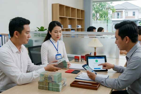 Bán nhà nhận tiền mặt hay chuyển khoản: Lựa chọn nào an toàn khi công chứng?