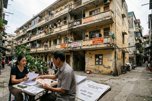 Bán nhà tập thể cũ chờ đền bù: Rủi ro mua bán trao tay cho người mua sau