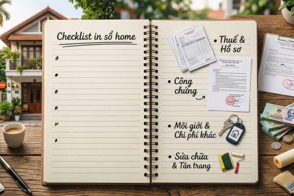 Chi phí ẩn khi bán nhà: Check-list các khoản phí từ công chứng đến thuế