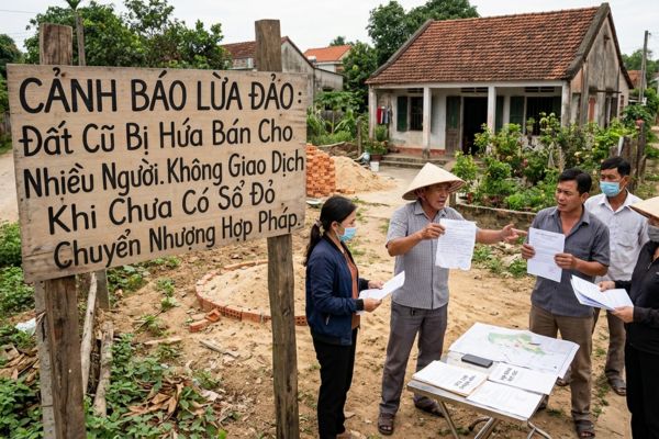 Đất bị chủ cũ cố tình hứa bán cho nhiều người: Cảnh báo chiêu trò lừa đảo