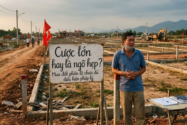 Mua đất phân lô chưa đủ điều kiện: Cược lớn hay là ngõ hẹp?