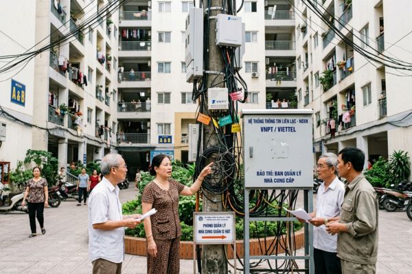Nhà ở xã hội (NƠXH) cho thuê: Ai chịu trách nhiệm về hệ thống thông tin liên lạc?