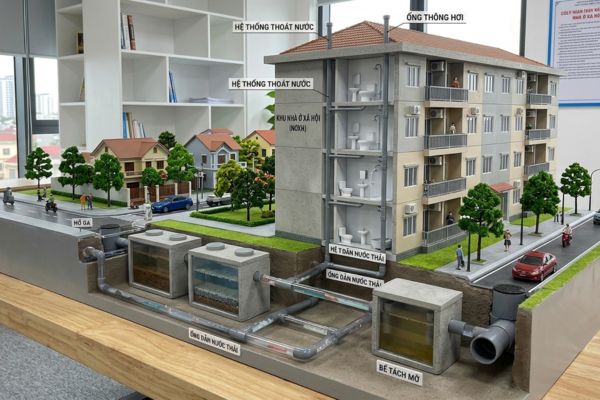 Nhà ở xã hội (NƠXH) cho thuê: Quy định về hệ thống thoát nước thải