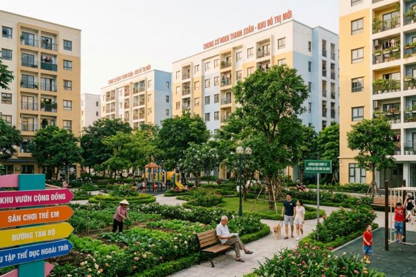 Nhà ở xã hội (NƠXH) và quyền về không gian xanh