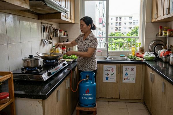 Nhà ở xã hội (NƠXH) và vấn đề sử dụng gas tiết kiệm