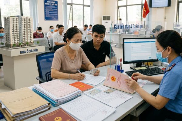 Quy trình sang tên Sổ hồng Nhà ở xã hội sau khi hết thời hạn hạn chế giao dịch