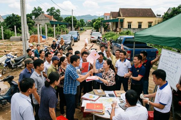 Cảnh giác với các nhóm "chim mồi" dàn cảnh sốt đất giả tại ven đô
