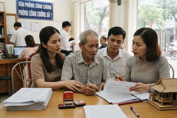 Cho tặng nhà đất nhưng bên cho tặng không còn minh mẫn do tuổi già: Xử lý tại VPCC