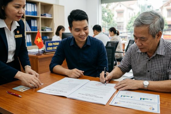 Cho tặng tài sản là chứng chỉ quỹ đầu tư chứng khoán: Lập hợp đồng tại VPCC
