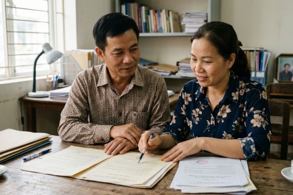 Đất do vợ/chồng được thừa kế riêng nhưng muốn nhập vào tài sản chung