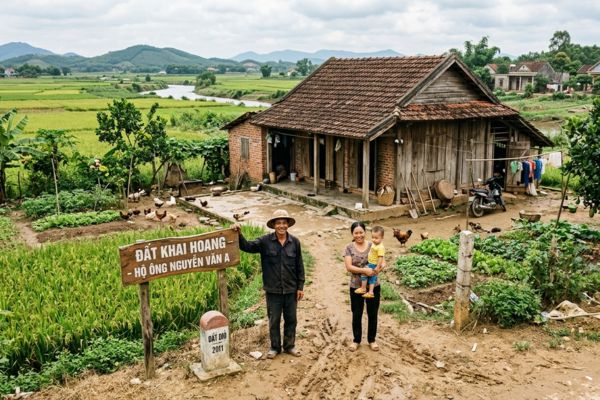 Đất khai hoang không có giấy tờ: Điều kiện để được cấp sổ đỏ năm 2026