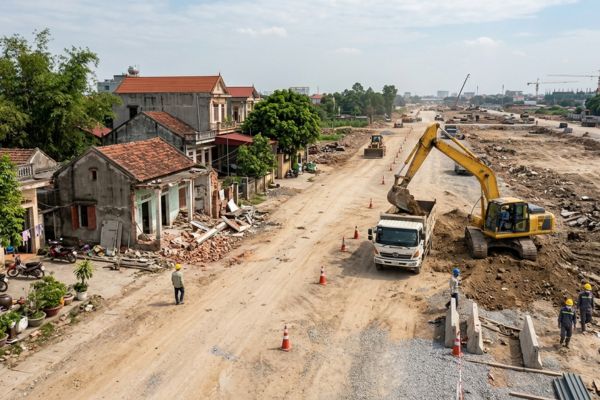 Đất thuộc khu vực giải tỏa làm đường vành đai 3.5 Hà Nội