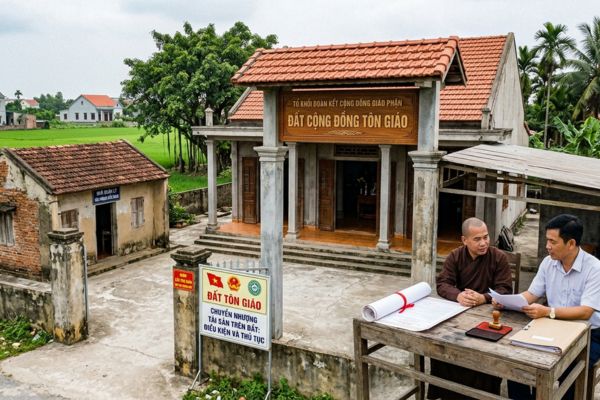 Đất tôn giáo được nhà nước giao: Điều kiện chuyển nhượng tài sản trên đất