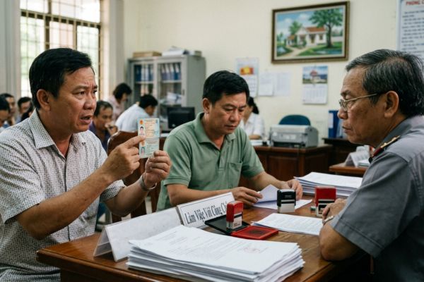 Mua đất bị đối phương sử dụng CMND/CCCD giả để ký công chứng