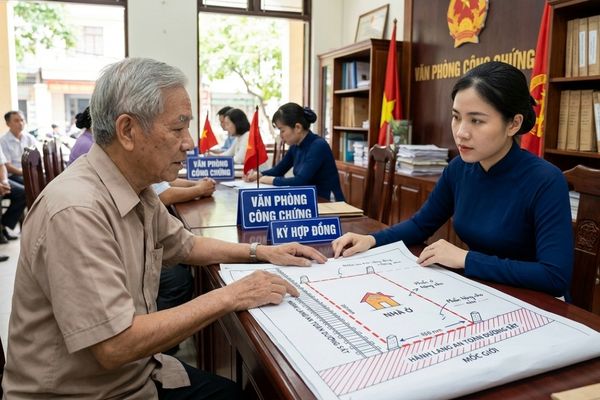 Tặng cho nhà đất dính mốc giới hành lang an toàn đường sắt: Điều kiện ký công chứng tại VPCC