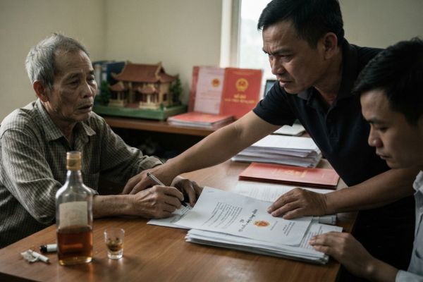 Tặng cho nhà đất nhưng người tặng cho bị ép dùng chất kích thích khi ký hợp đồng