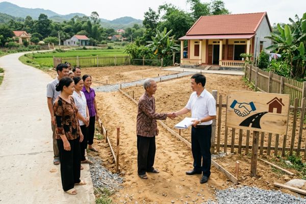 Tặng cho quyền sử dụng đất làm nhà đường công cộng: Mẫu văn bản chuẩn