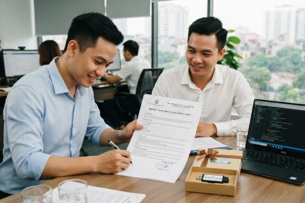 Tặng cho tài sản là phần mềm máy tính, ứng dụng công nghệ: Lập hợp đồng đúng luật