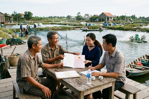 Thủ tục cho tặng quyền sử dụng đất mặt nước nuôi trồng thủy sản